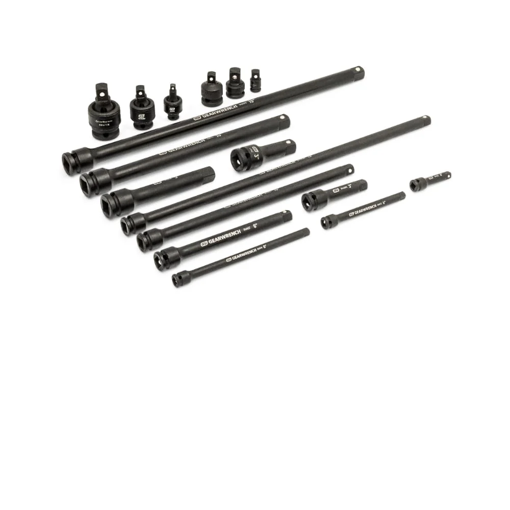 GearWrench 86524 17 pc. 1/4", 3/8", 1/2" Impact Drive Tool Accessories Set with EVA Foam Tray - Image 4