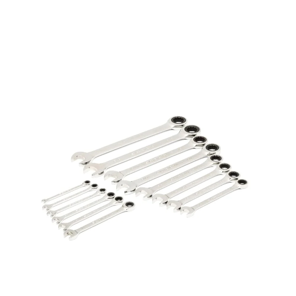 GearWrench 86526 21 Pc. 72-Tooth 12 Point SAE Standard & Stubby Combination Ratcheting Wrench Set with EVA Foam Tray - Image 5
