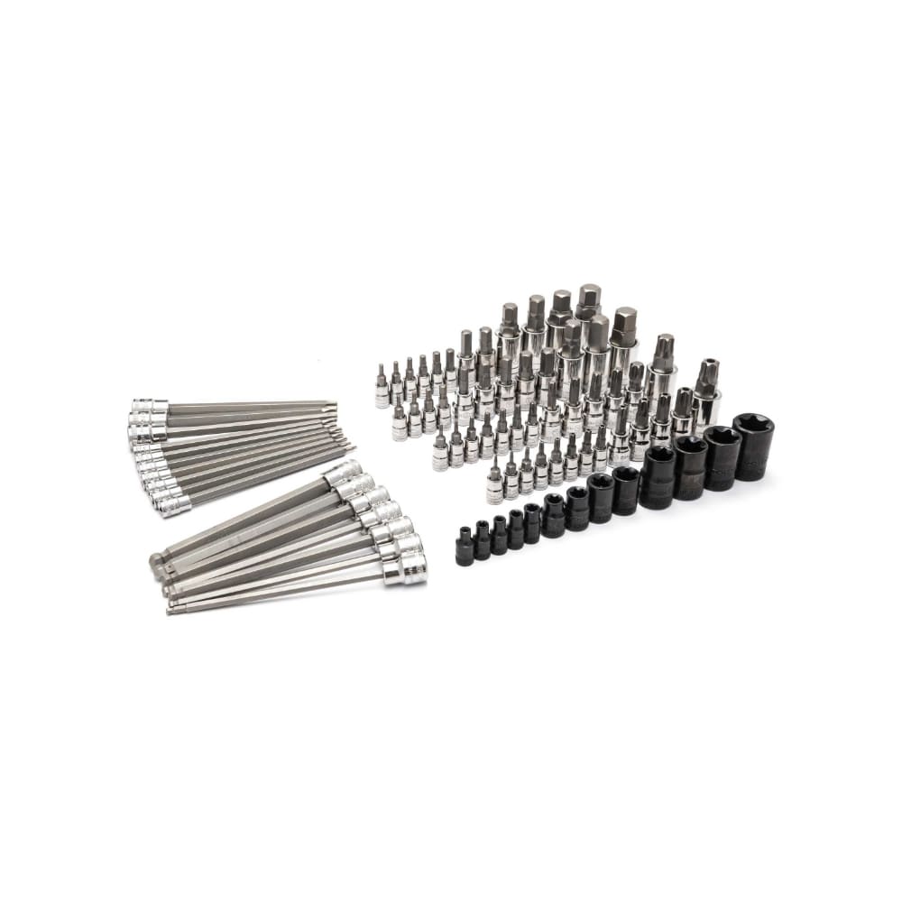 GearWrench 86538 80 Pc. 1/4", 3/8" & 1/2" Drive Hex/Ball End Hex/Tamper Proof Torx/E-Torx/Torx Bit Socket Set - Image 2