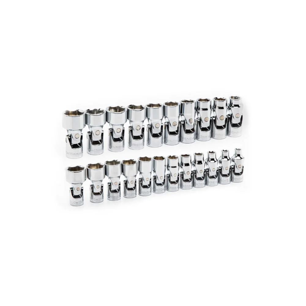 GearWrench 86539 22 Pc. 1/4" and 3/8" Drive 6 Point Metric Flex Socket Set - Image 2