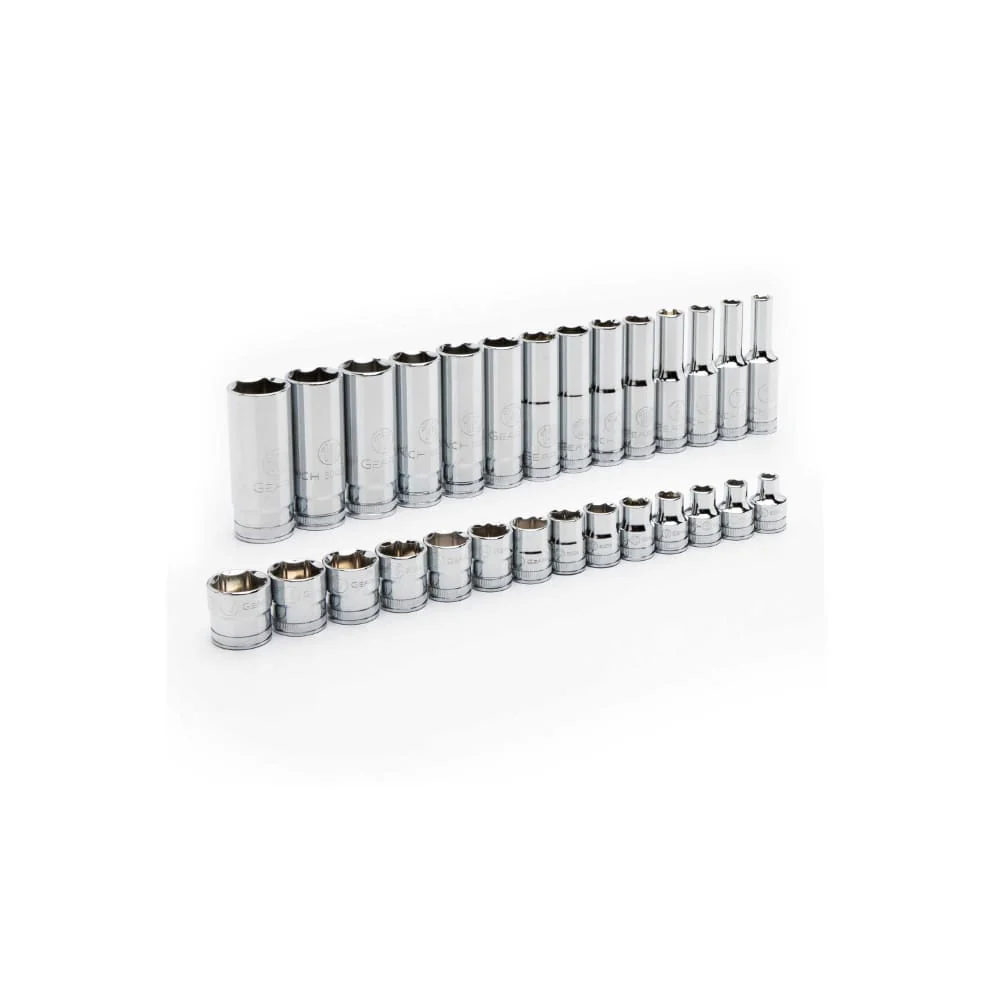 GearWrench 86540 28 Pc. 3/8" Drive 6 Point Standard and Deep Socket Set - Image 2