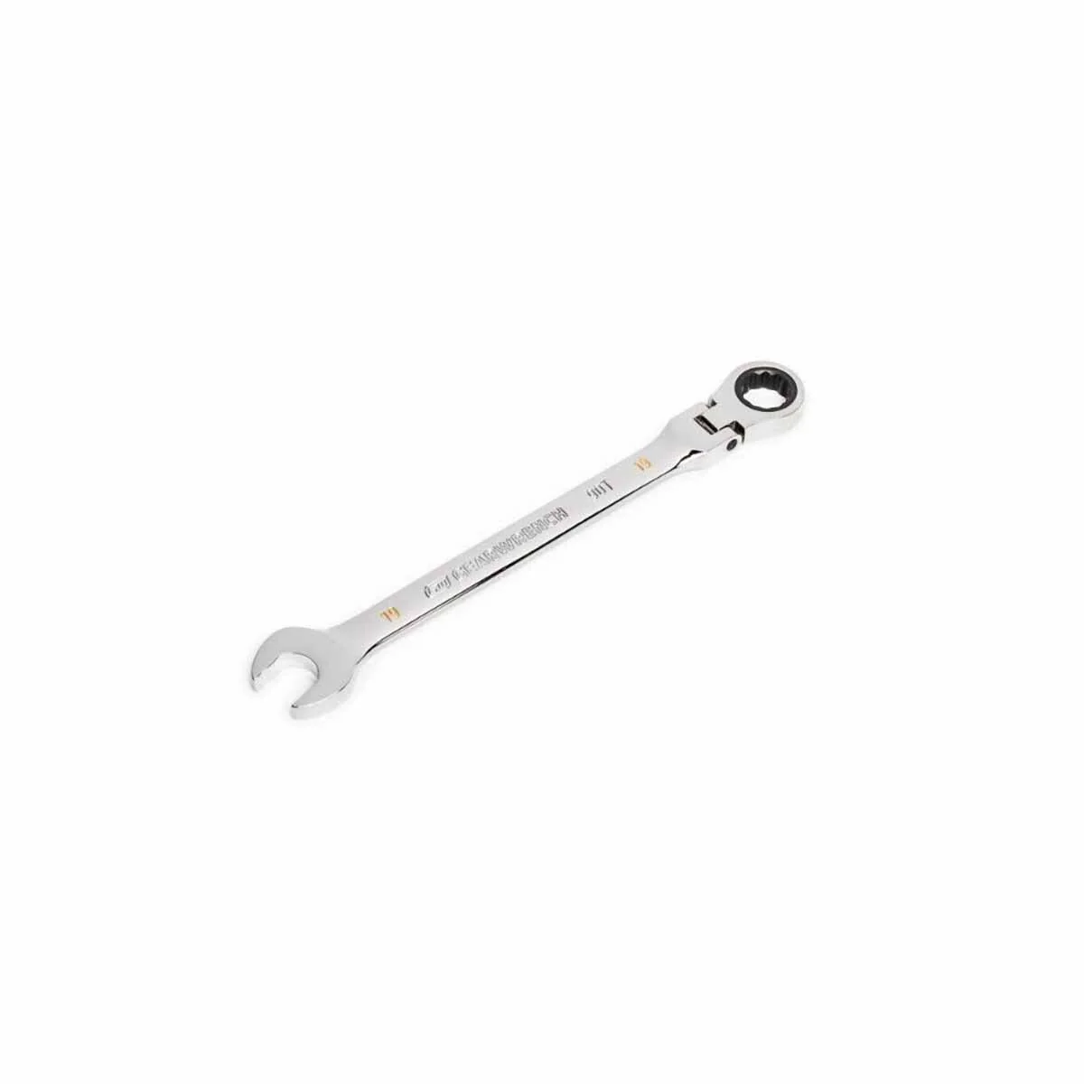 GearWrench 86719 19mm 90-Tooth 12 Point Flex Head Ratcheting Combination Wrench - Image 2