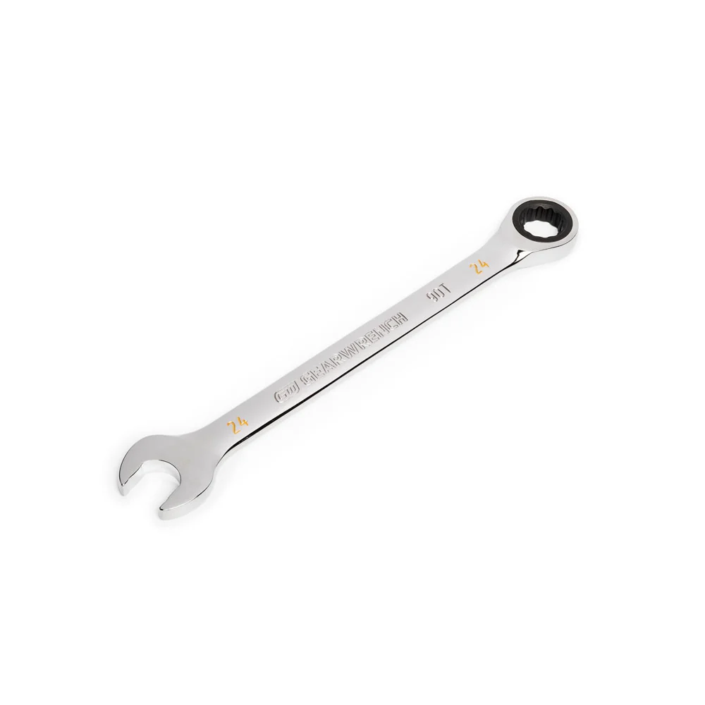 GearWrench 86924 24mm 90-Tooth 12 Point Ratcheting Combination Wrench - Image 3