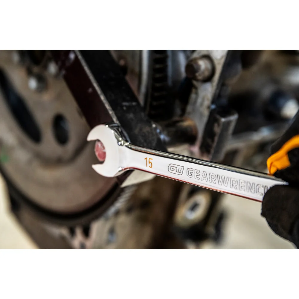 GearWrench 86924 24mm 90-Tooth 12 Point Ratcheting Combination Wrench - Image 5