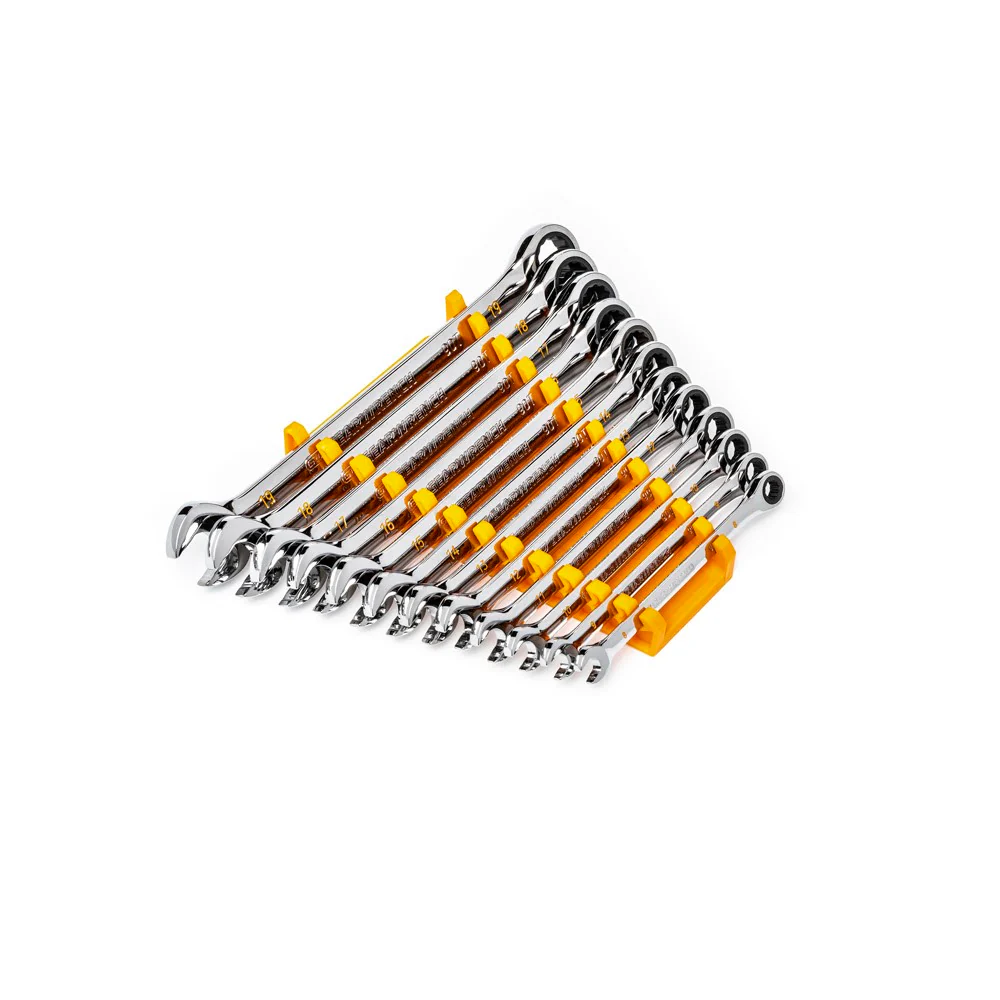 GearWrench 86927 12 Pc. 90-Tooth 12 Point Metric Combination Ratcheting Wrench Set - Image 3