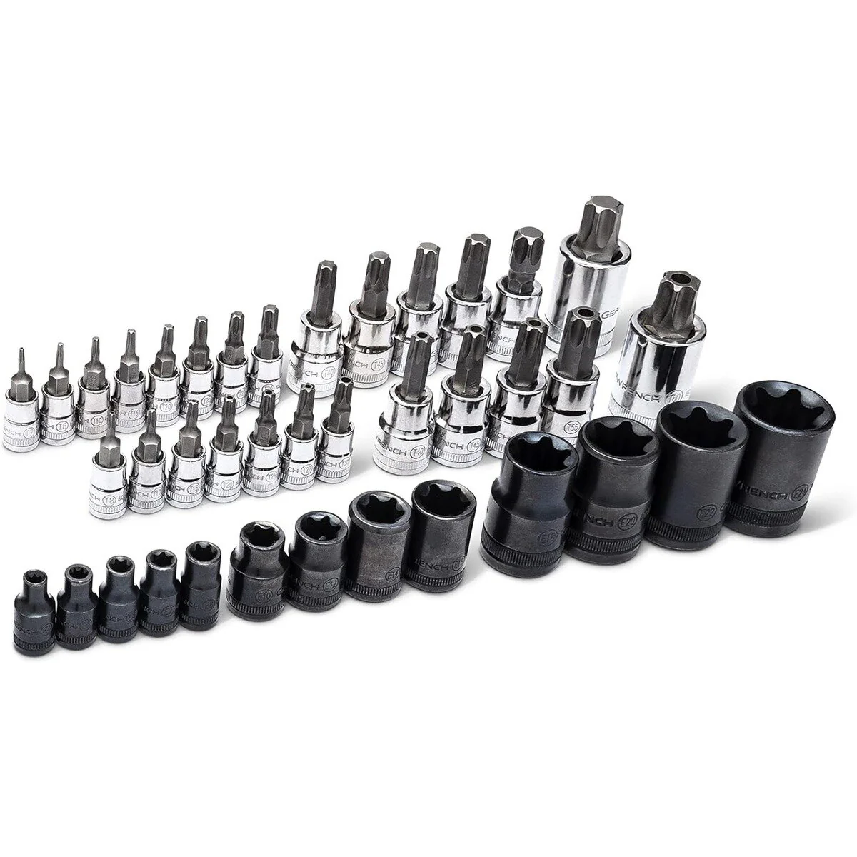 GearWrench 89087 49 PC. Metric/SAE Torx Bit Set 1/4", 3/8", 1/2" - Image 3