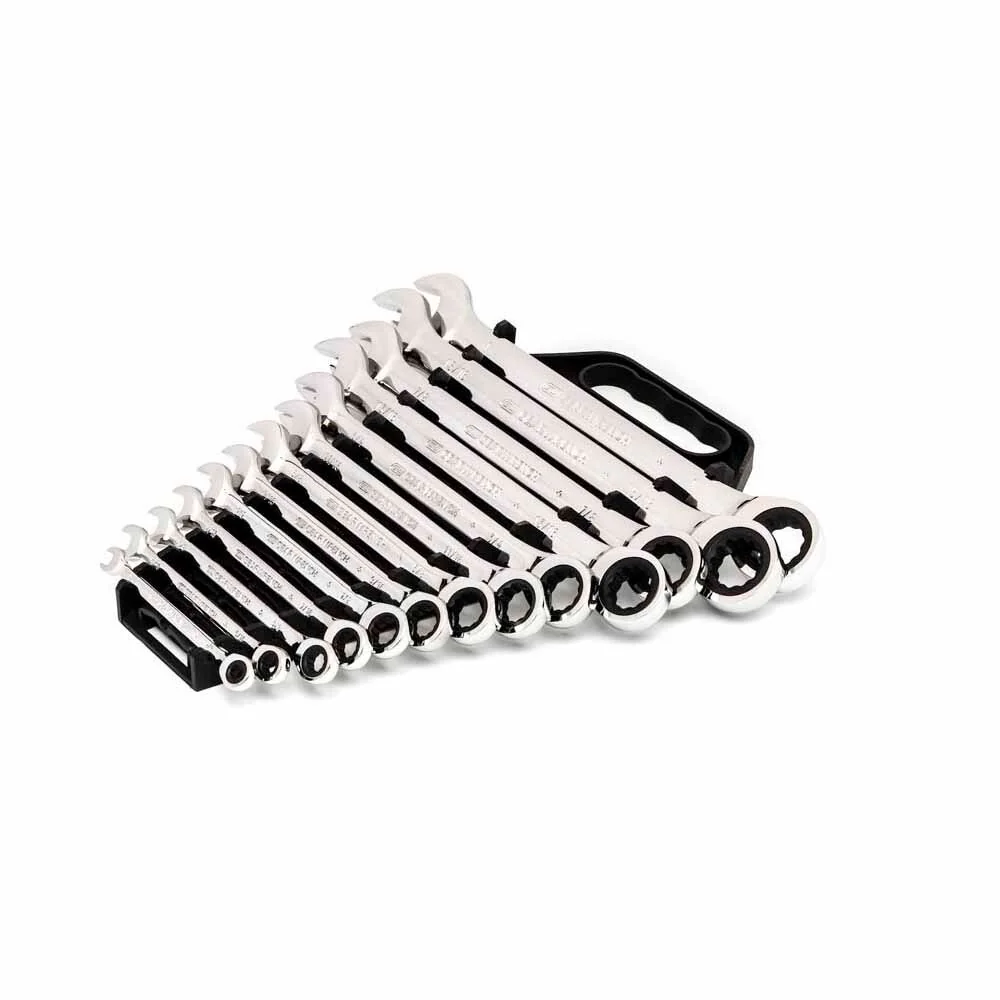 GearWrench 9312 13 Pc. 72-Tooth 12 Point Ratcheting Combination SAE Wrench Set - Image 4