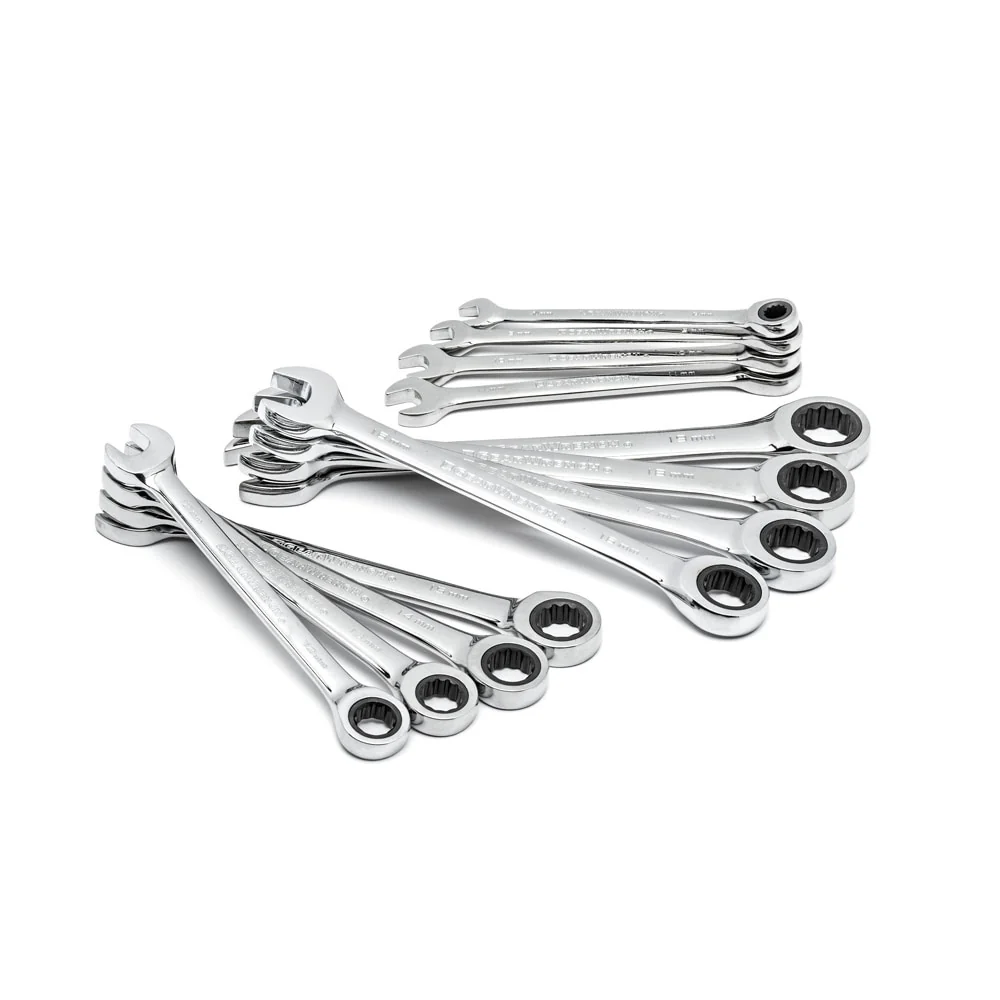 GearWrench 9412 12 Pc. 72-Tooth 12 Point Ratcheting Combination Metric Wrench Set - Image 6