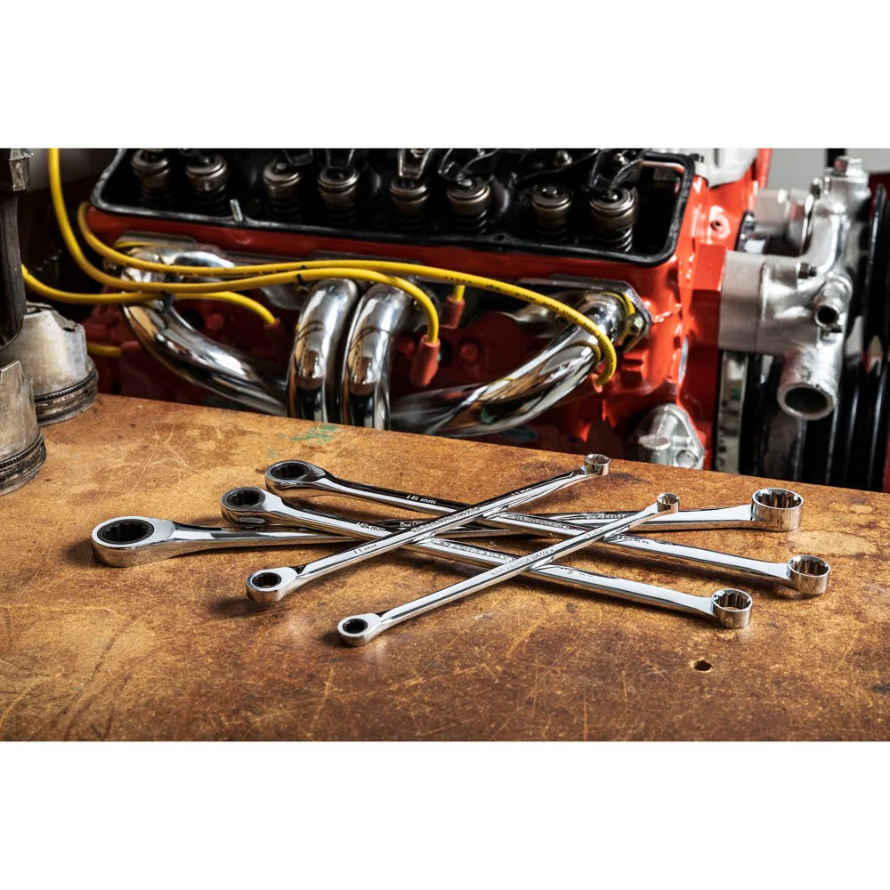 GearWrench 9412 12 Pc. 72-Tooth 12 Point Ratcheting Combination Metric Wrench Set - Image 7