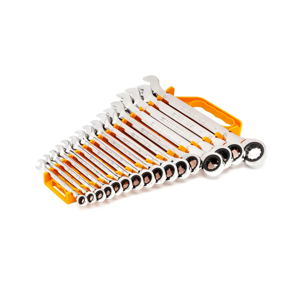 GearWrench 9416 16 Pc. 72-Tooth 12 Point Ratcheting Combination Metric Wrench Set - Image 6