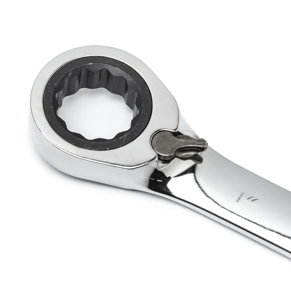 GearWrench 9620N 12 Pc. 72-Tooth 12 Point Reversible Ratcheting Combination Metric Wrench Set - Image 4