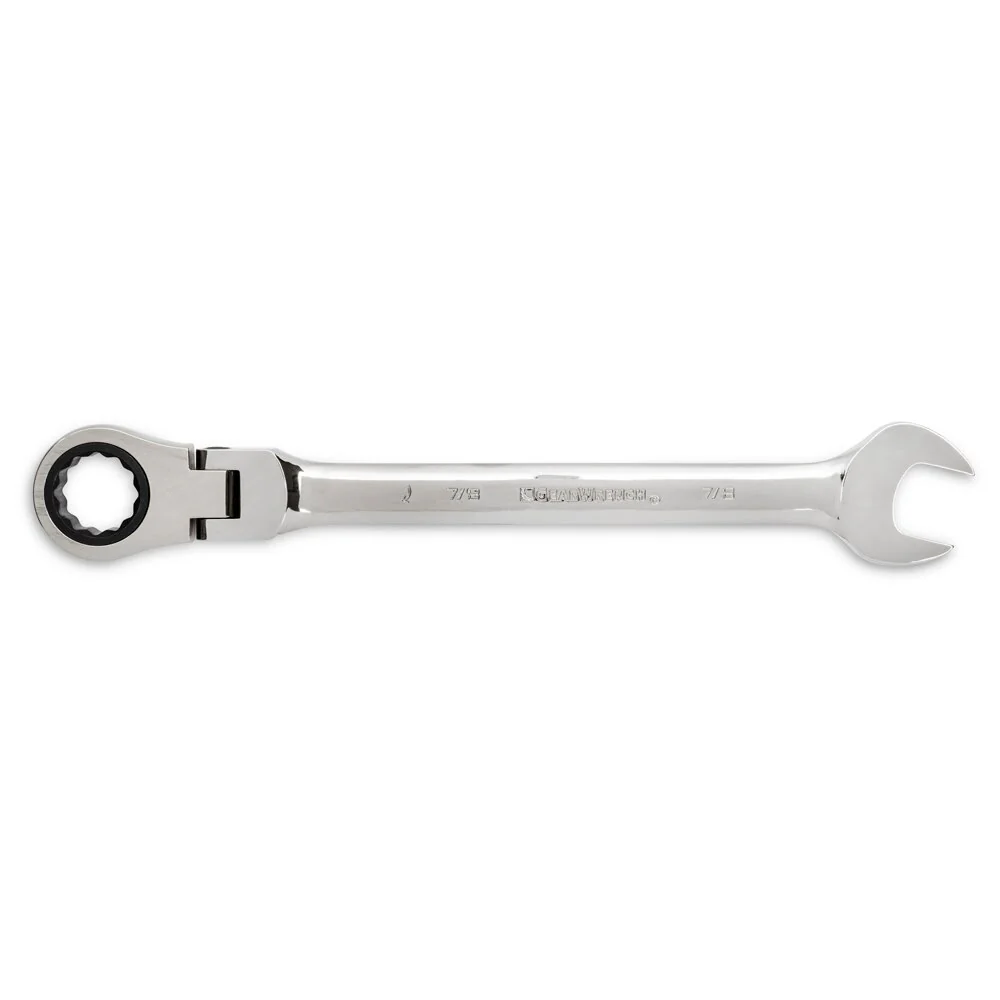 GearWrench 9702D 13 Pc. 72-Tooth 12 Point Flex Head Ratcheting Combination SAE Wrench Set - Image 5