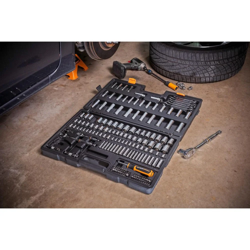 GEARWRENCH GW90MCBMTS 185-Piece SAE/Metric Mechanics Hand Tool Set with 90T Ratchets and 6-Point Sockets (1 Set) - Image 5