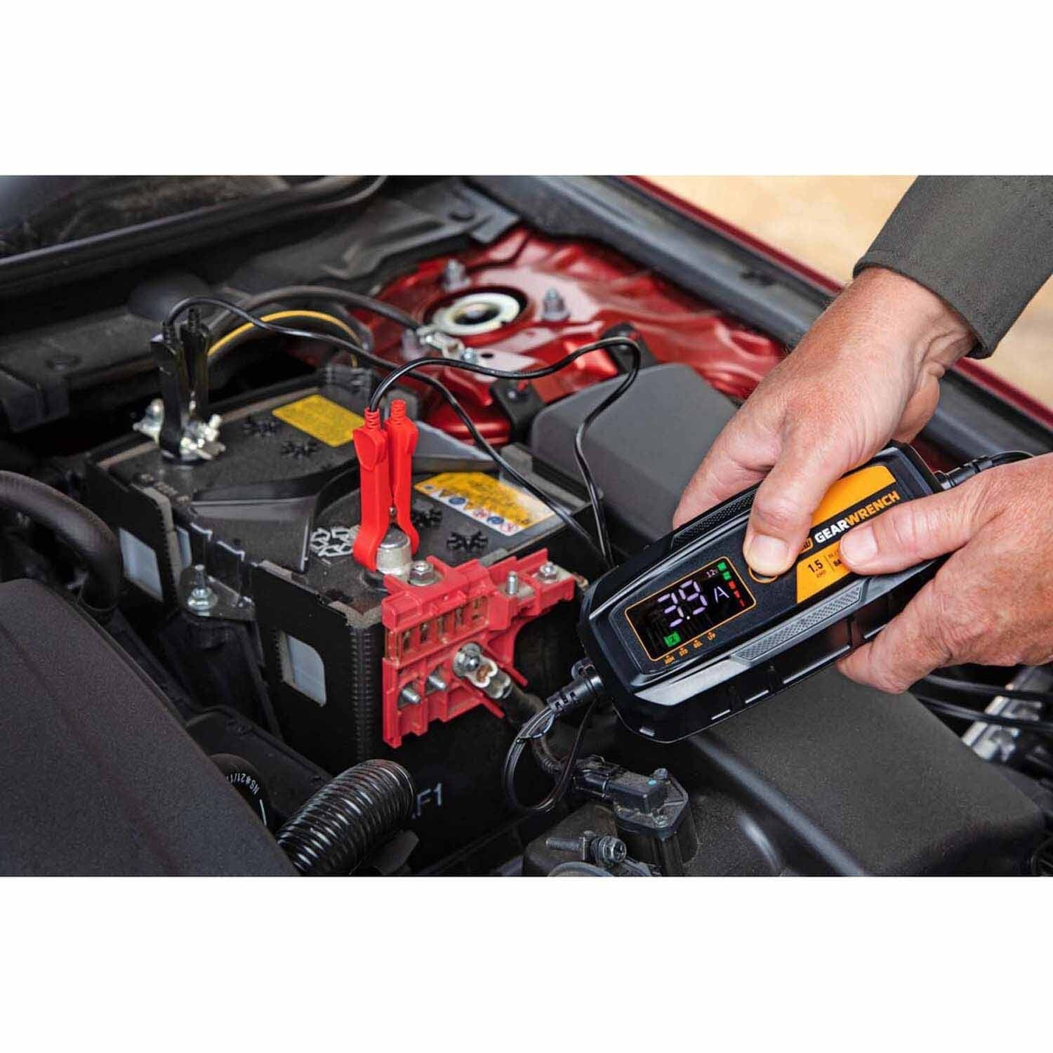 GearWrench GWBC015 1.5A 6V/12V Battery Charger and Maintainer - Image 7
