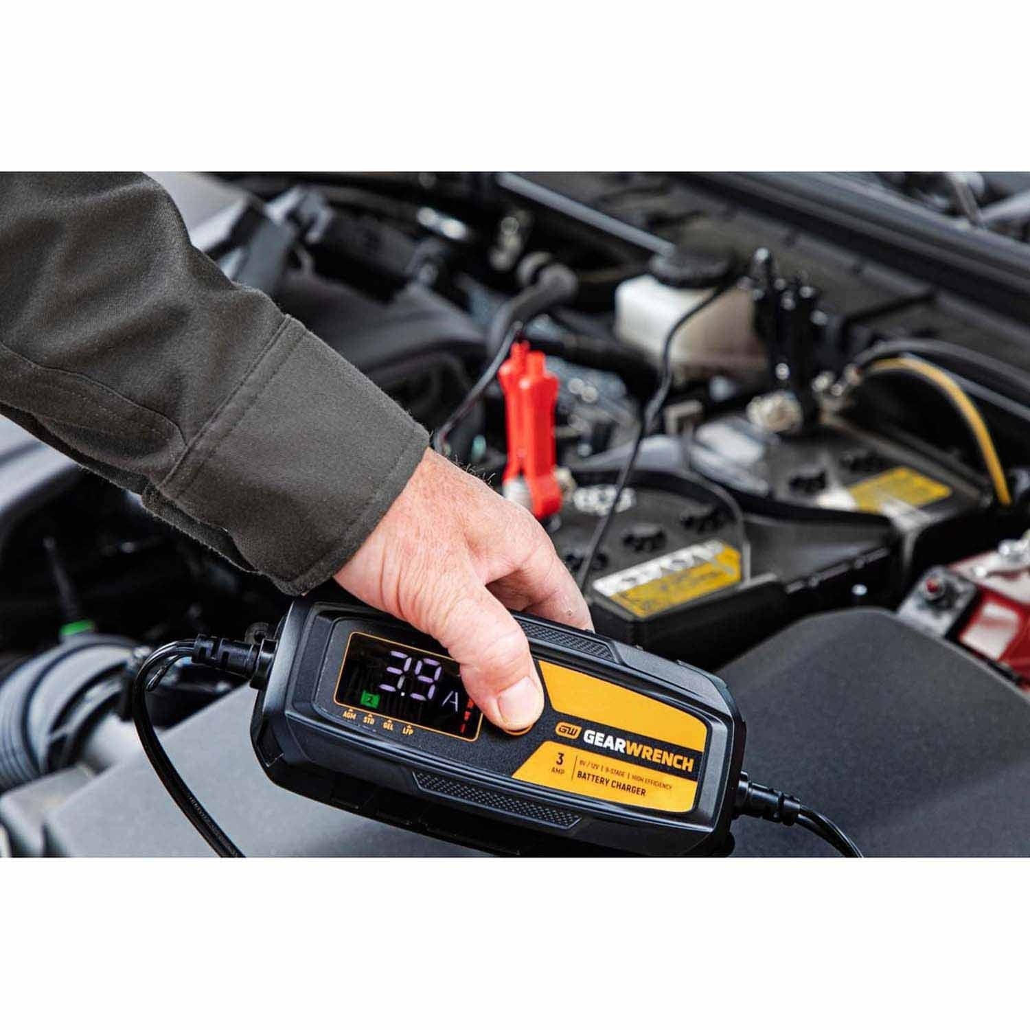 GearWrench GWBC030 3A 6V/12V Battery Charger and Maintainer - Image 7