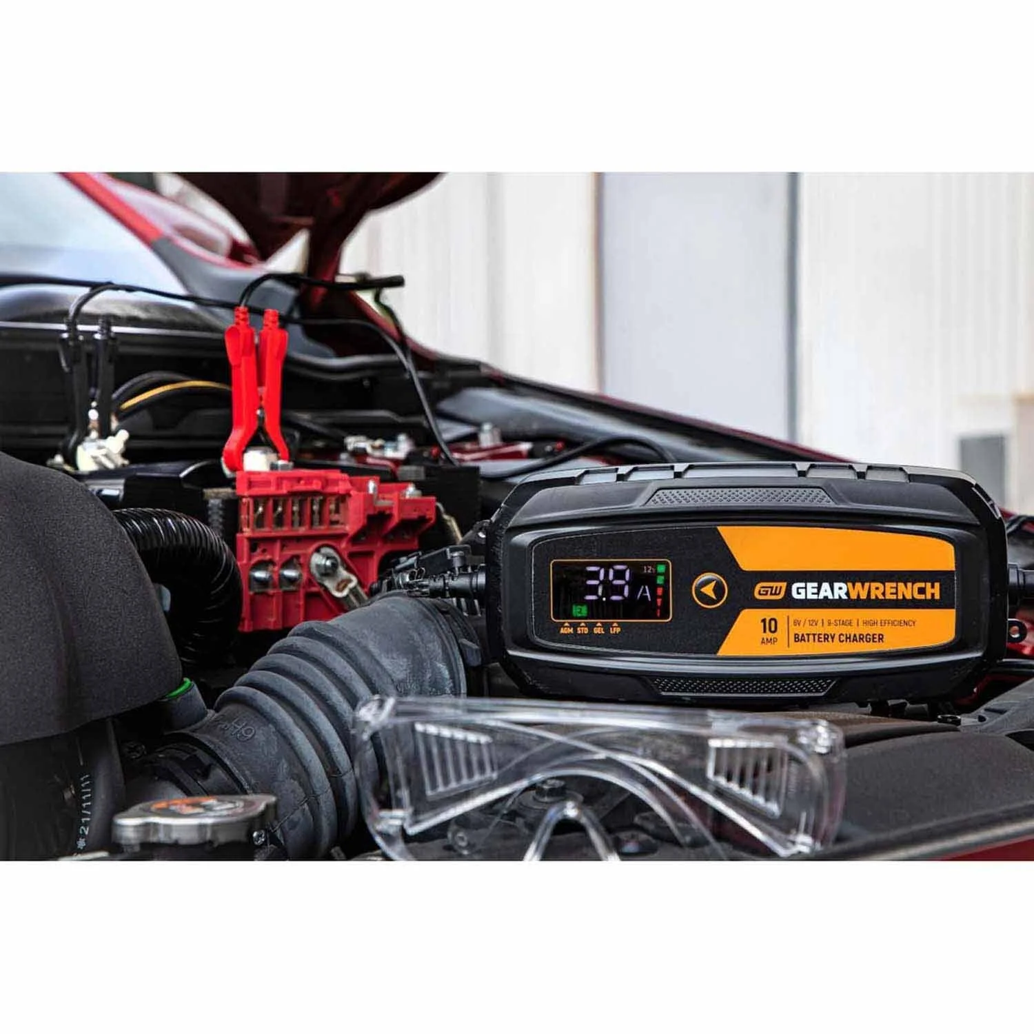 GearWrench GWBC100 10A 6V/12V Battery Charger and Maintainer - Image 8