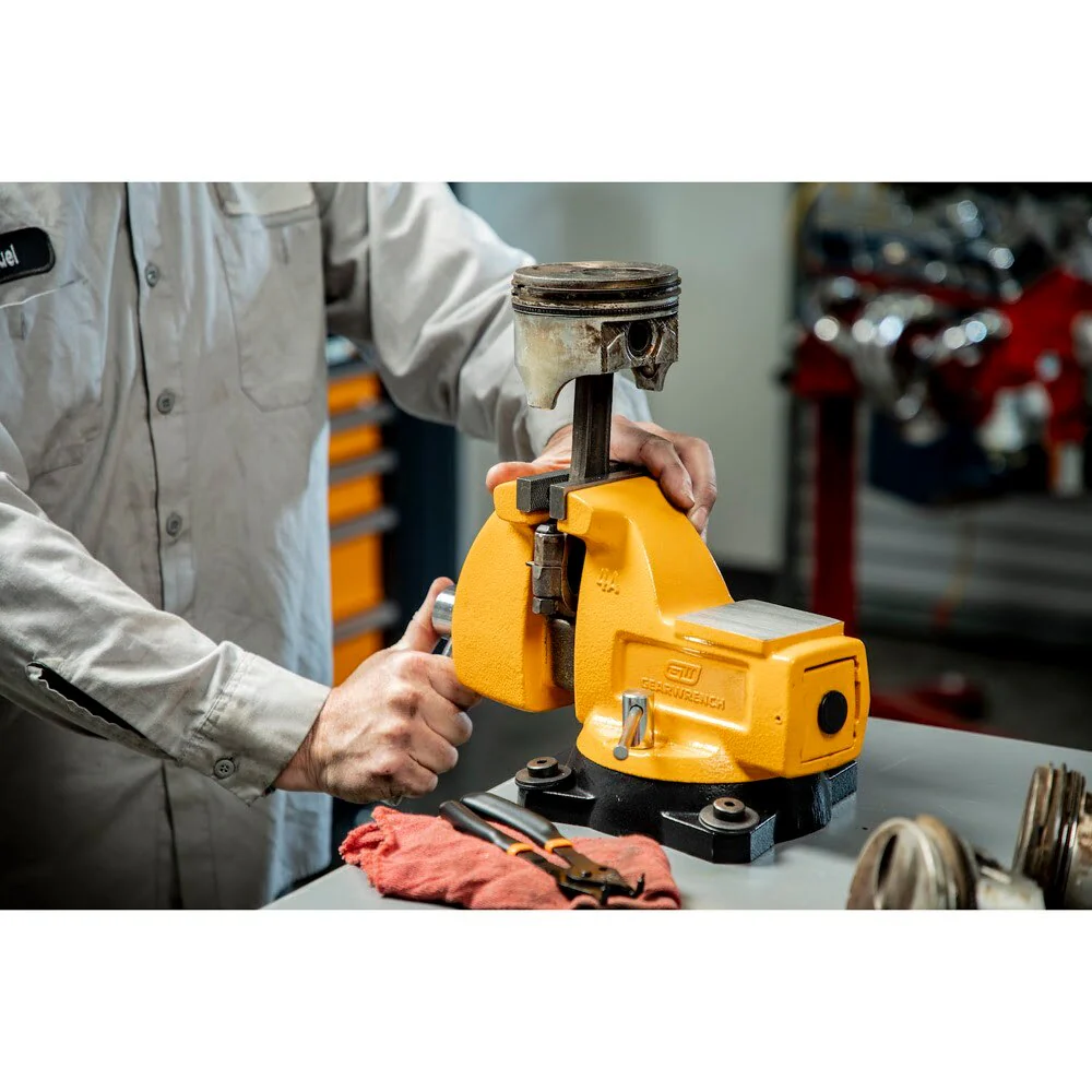 GearWrench GWBVA4 4" Mechanic's Bench Vise with Anvil - Image 5