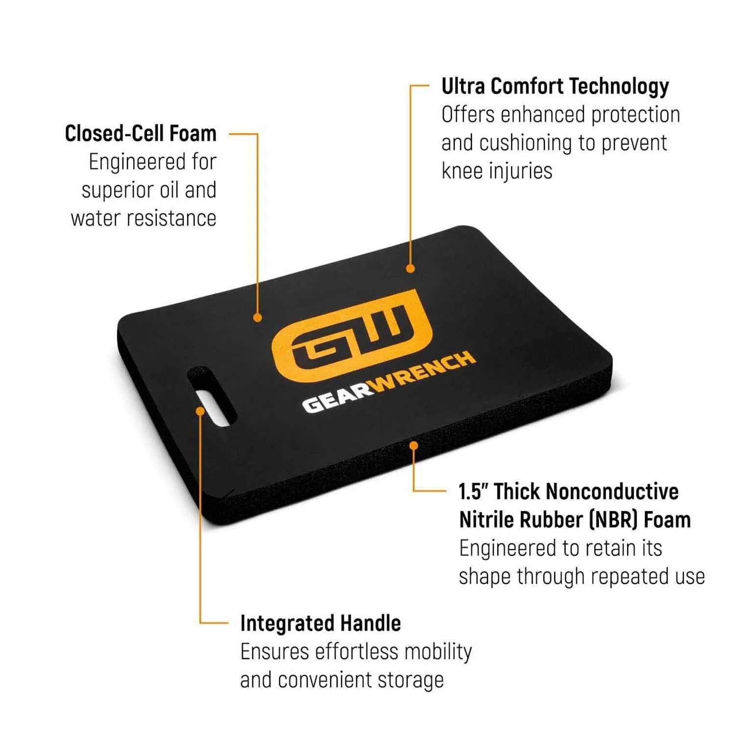 GearWrench GWKPL Large Ultra Comfort Kneeling Pad for Mechanics and Technicians - Image 2