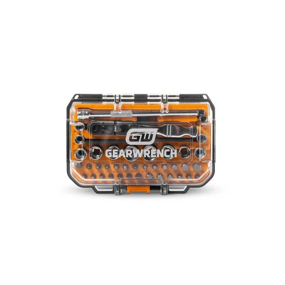 Gearwrench GWMBS41 1/4 Inch Drive 72-Tooth 6 Point MicroDriver Mechanics Tool Set (41 Piece) - Image 2