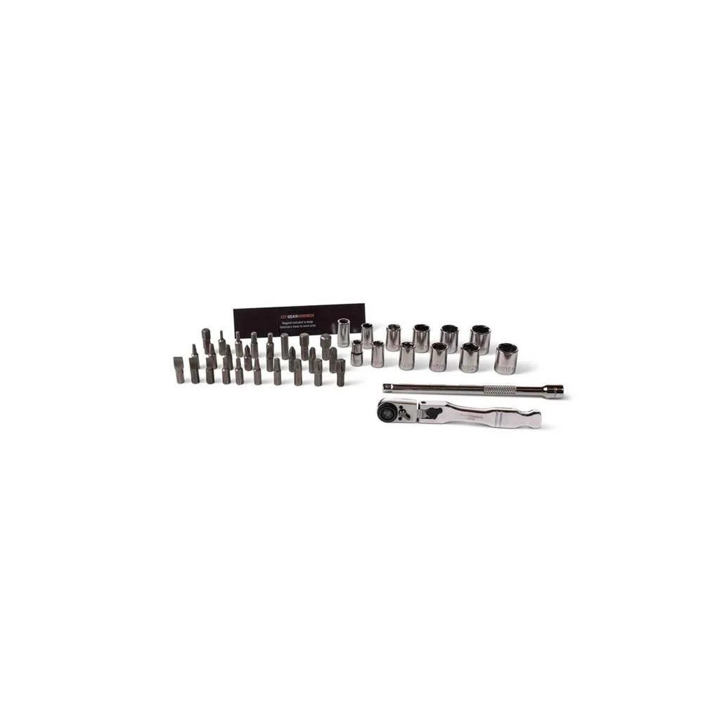 Gearwrench GWMBS41 1/4 Inch Drive 72-Tooth 6 Point MicroDriver Mechanics Tool Set (41 Piece) - Image 3