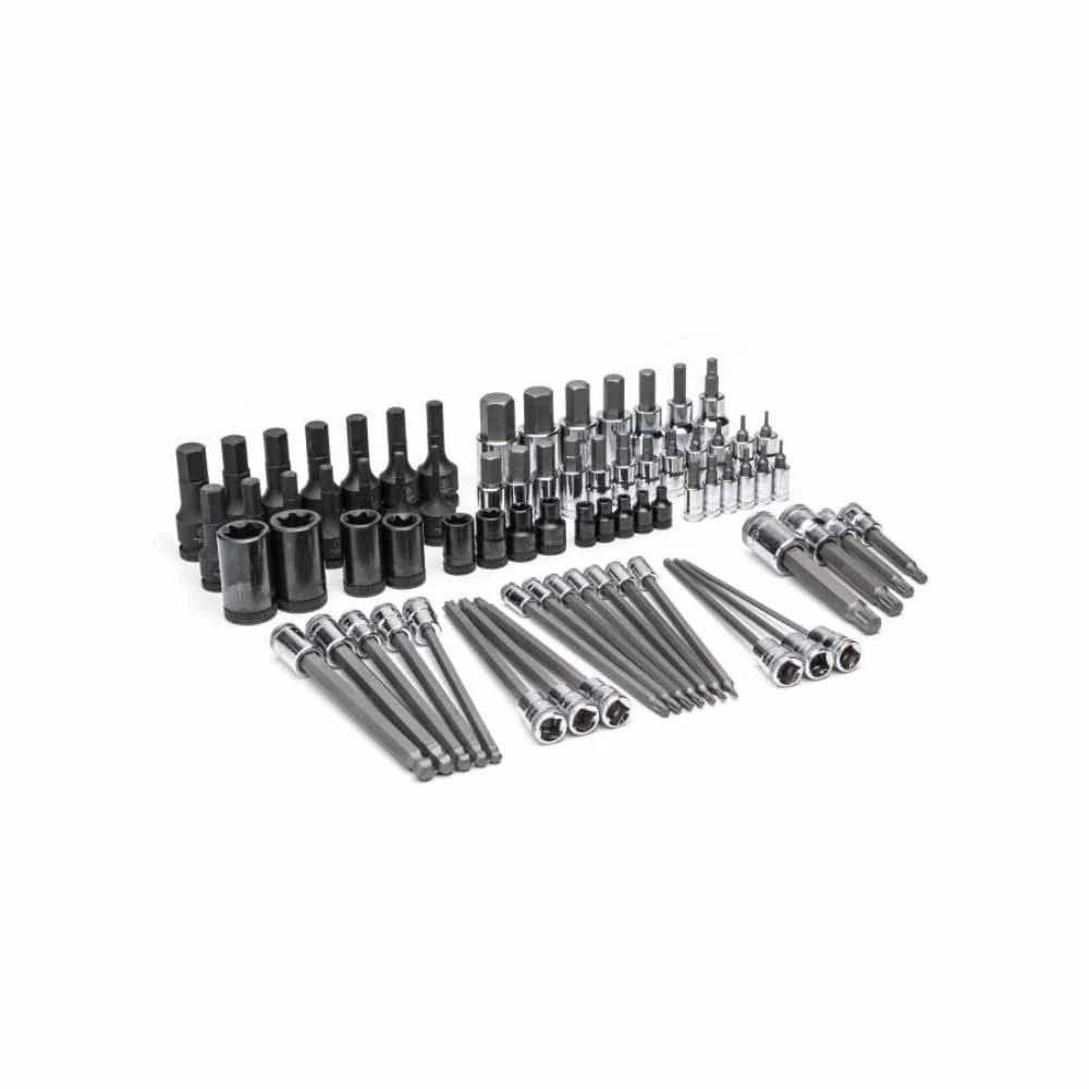 Gearwrench GWMSBSKCBMM 74 Piece 1/4”, 3/8”, 1/2” Drive Metric Bit Socket Set in Foam Storage Tray - Image 4