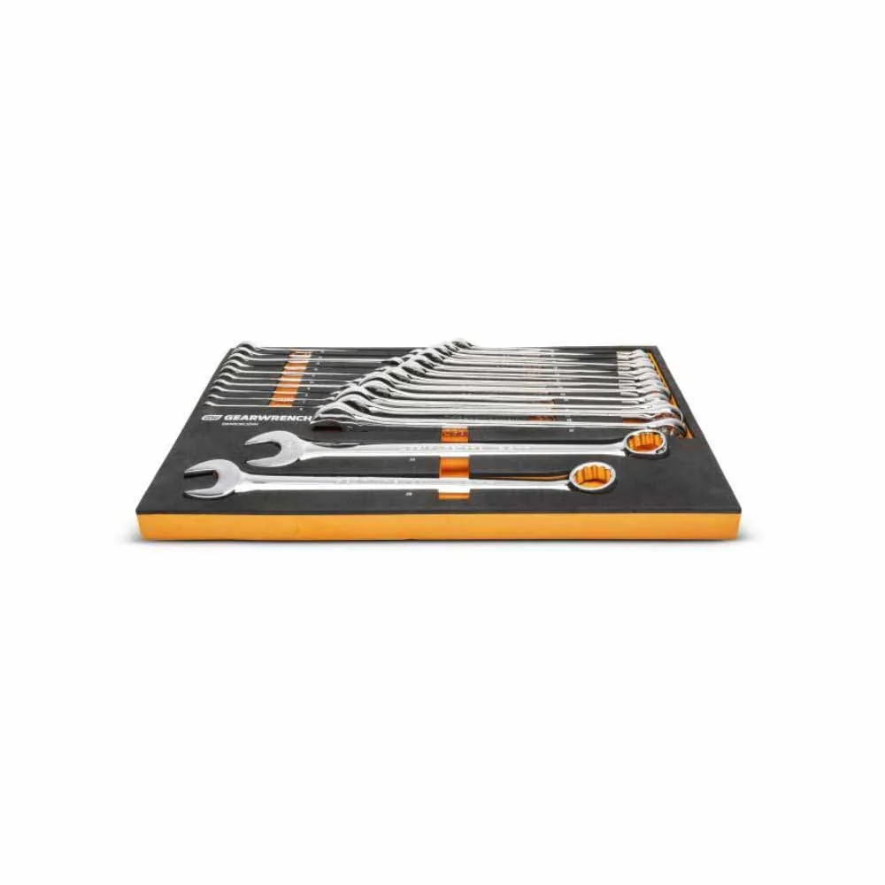 Gearwrench GWMSCWL12MM 24 Piece 12 Point Long Pattern Combination Metric Wrench Set - Image 4