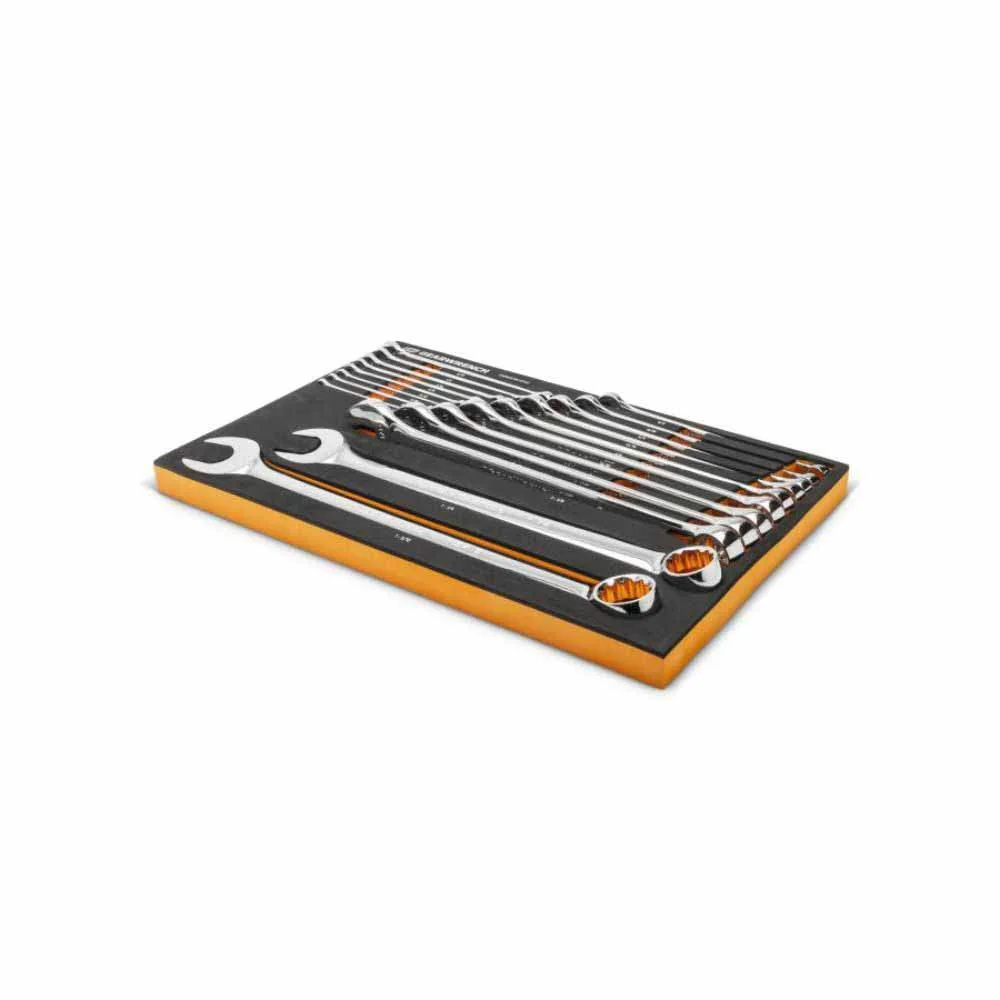 Gearwrench GWMSCWL12SAE 19 Piece 12 Point Long Pattern Combination SAE Wrench Set - Image 3