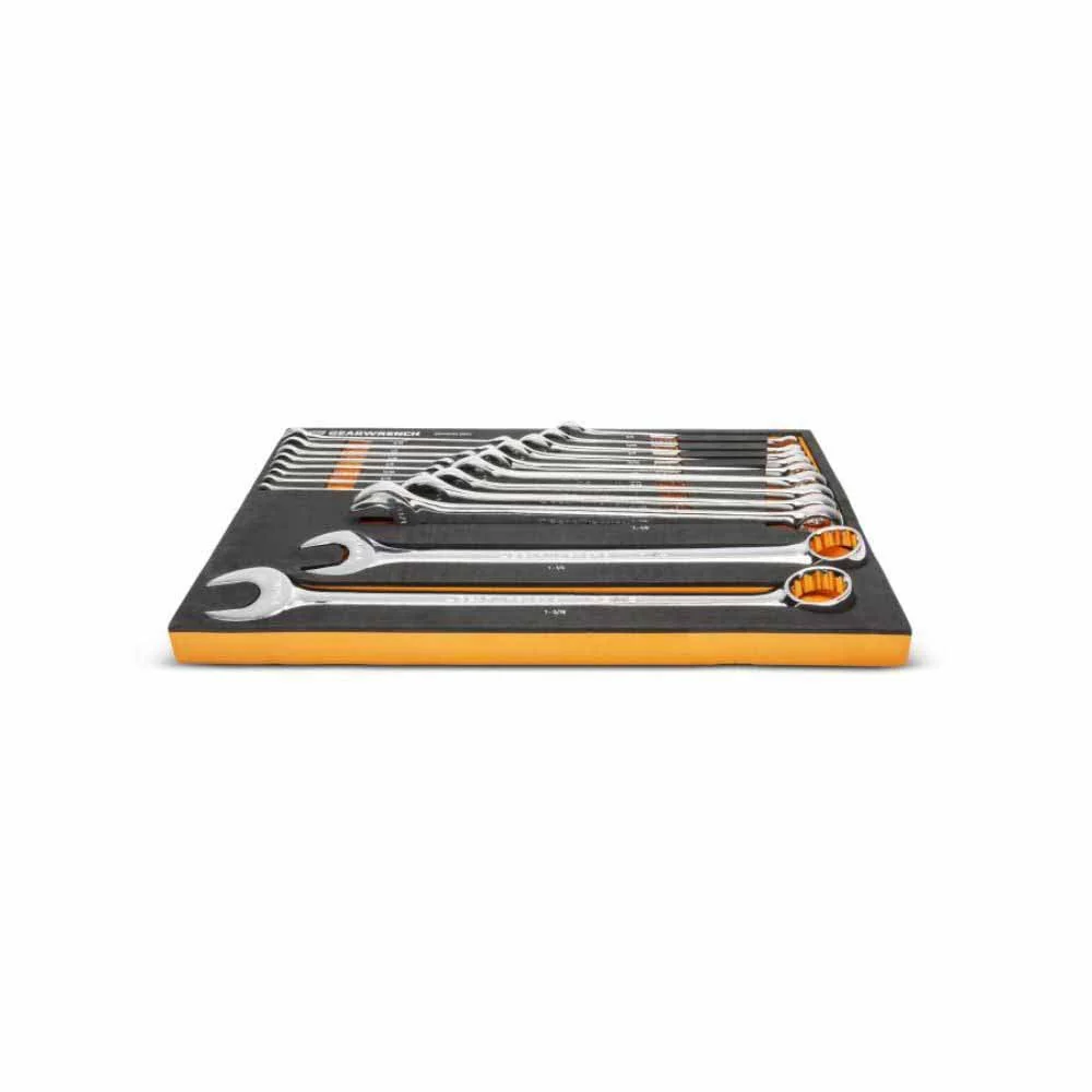 Gearwrench GWMSCWL12SAE 19 Piece 12 Point Long Pattern Combination SAE Wrench Set - Image 4