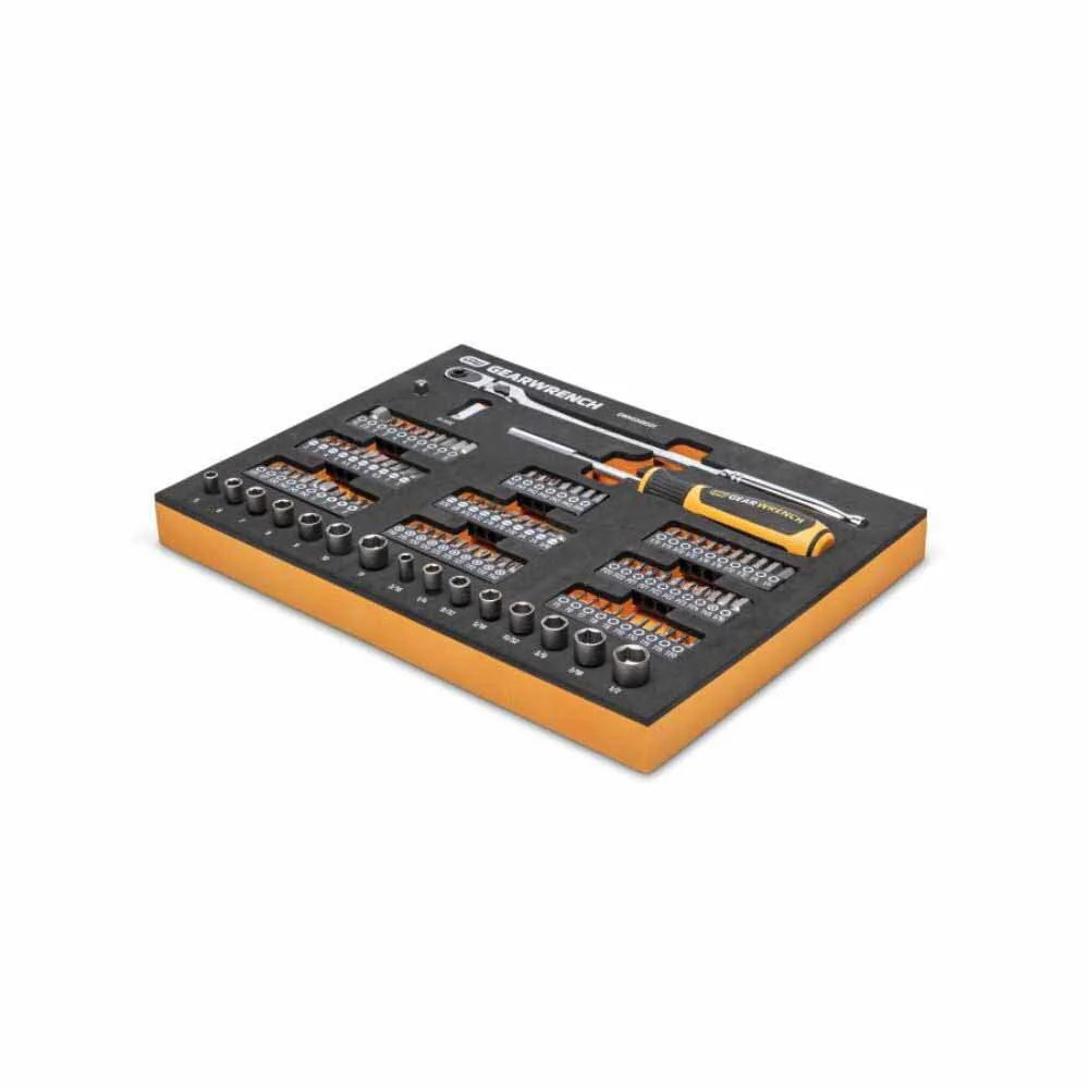 Gearwrench GWMSMBS01 105 Pc. 1/4” Drive Slim Head Mechanics Tool Set in Foam Storage Tray - Image 6