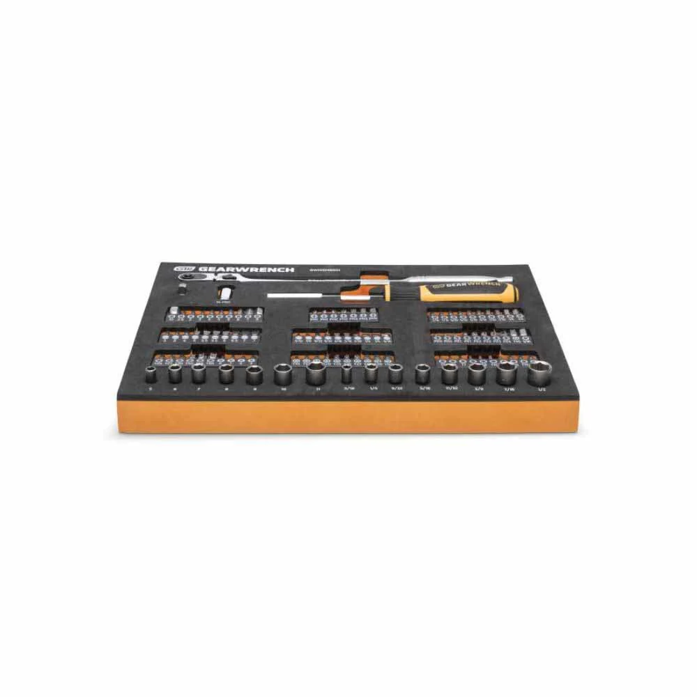 Gearwrench GWMSMBS01 105 Pc. 1/4” Drive Slim Head Mechanics Tool Set in Foam Storage Tray - Image 7