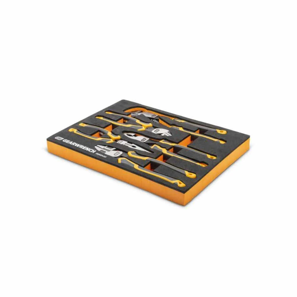 Gearwrench GWMSPLR01 5 Piece PITBULL Cushion Grip Pliers Set in Foam Storage Tray - Image 3