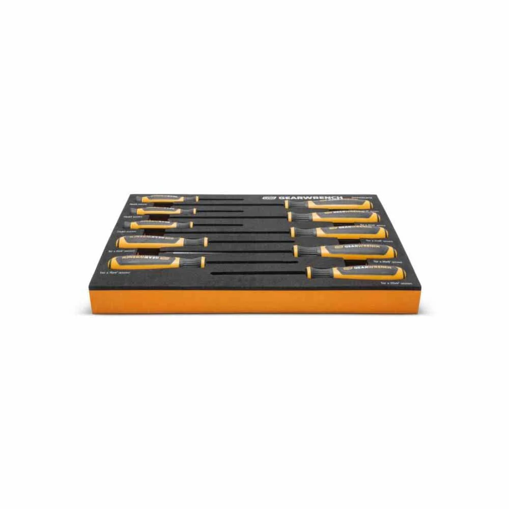 Gearwrench GWMSSCRTX 10 Piece Torx® Dual Material Screwdriver Set in Foam Storage Tray - Image 4
