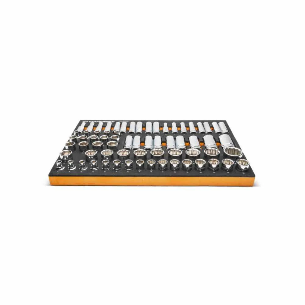 Gearwrench GWMSSKT12MM 67 Piece 1/2” Drive Master Metric Socket Set in Foam Storage Tray - Image 4