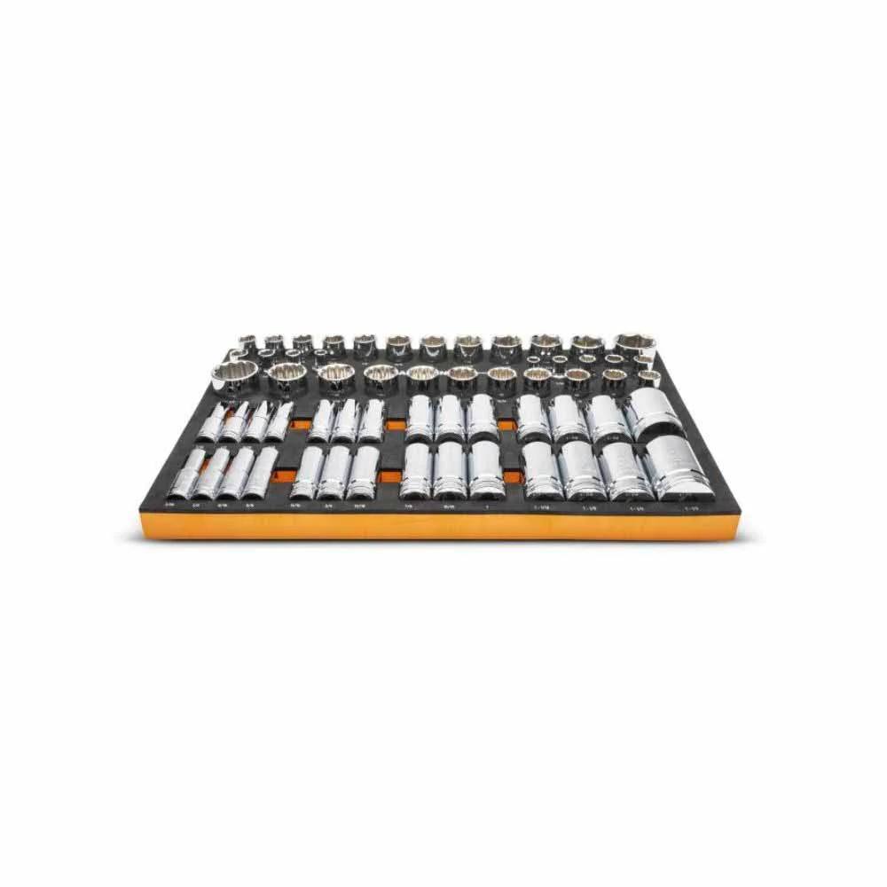 Gearwrench GWMSSKT12SAE 60 Piece 1/2” Drive Master SAE Socket Set in Foam Storage Tray - Image 4