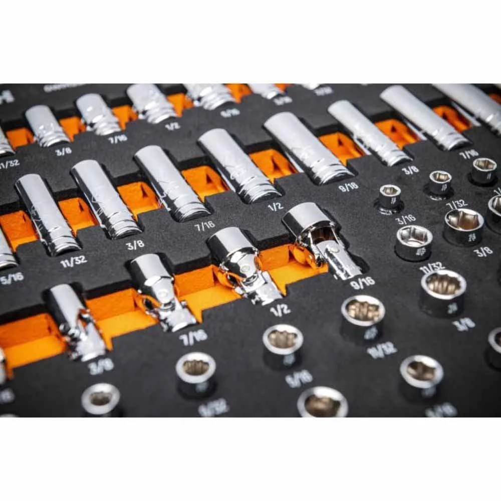 Gearwrench GWMSSKT14SAE 68 Piece 1/4” Dr Master SAE Socket Set in Foam Storage Tray - Image 6