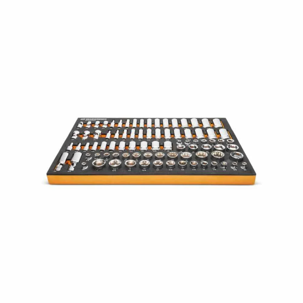 Gearwrench GWMSSKT38SAE 85 Piece 3/8” Drive Master SAE Socket Set in Foam Storage Tray - Image 4
