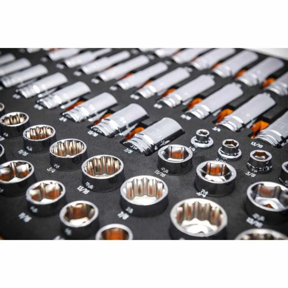 Gearwrench GWMSSKT38SAE 85 Piece 3/8” Drive Master SAE Socket Set in Foam Storage Tray - Image 7