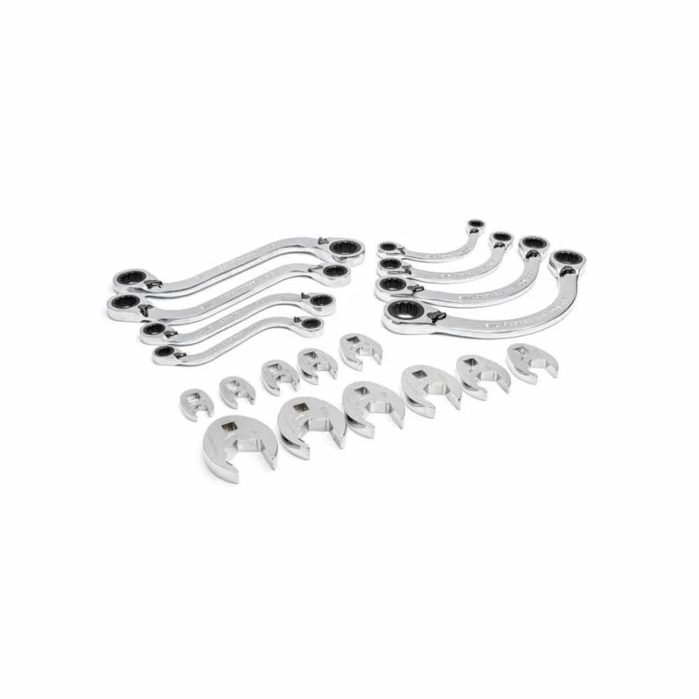 Gearwrench GWMSSRWSAE 19 Piece Specialty Ratcheting SAE Wrench Set in Foam Storage Tray - Image 5