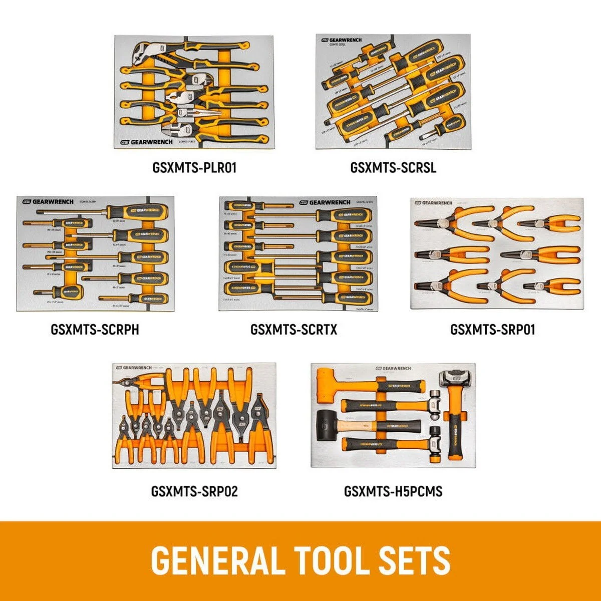 GearWrench MEGAMOD1858 1858 Piece Mechanics Tool Set with Modular Foam Trays Tool Storage and Shop Equipment (1 Set) - Image 7