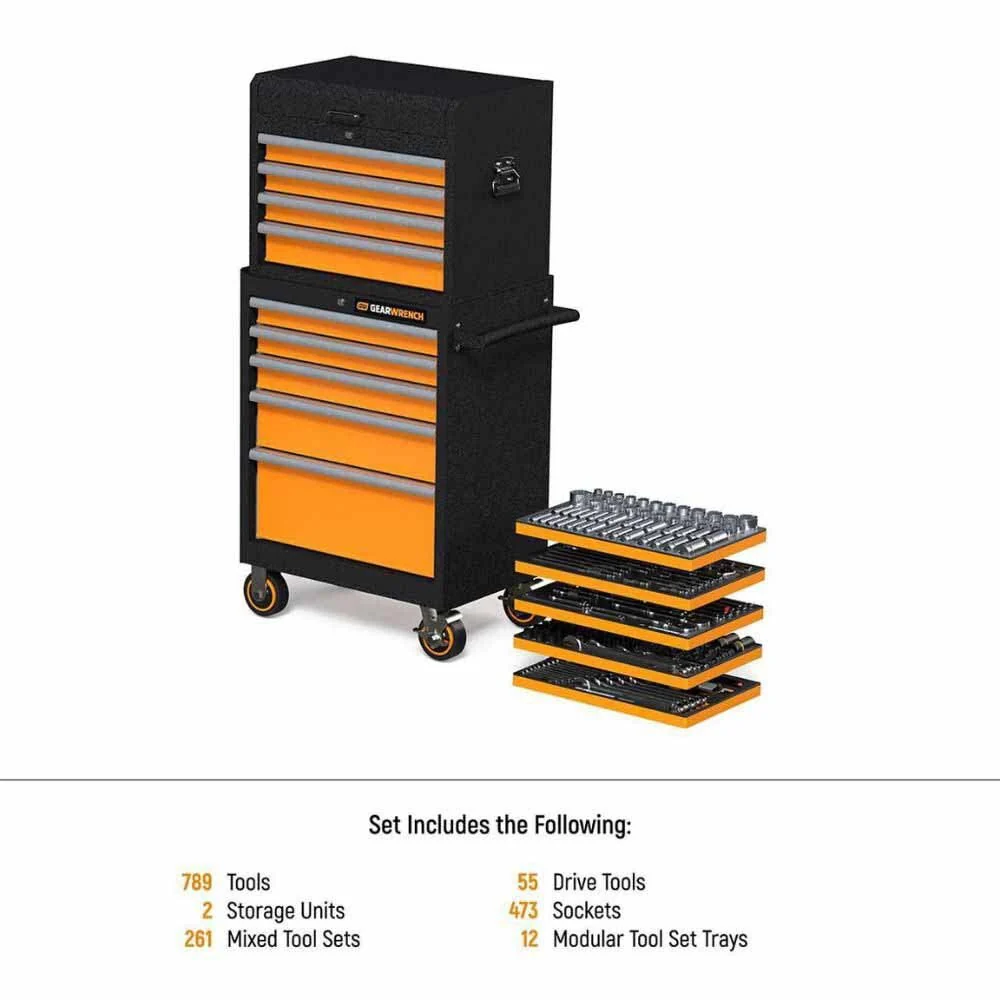 GearWrench MEGAMODPRO 791-Piece Master Technician Set in Modular Trays with Storage - Image 3